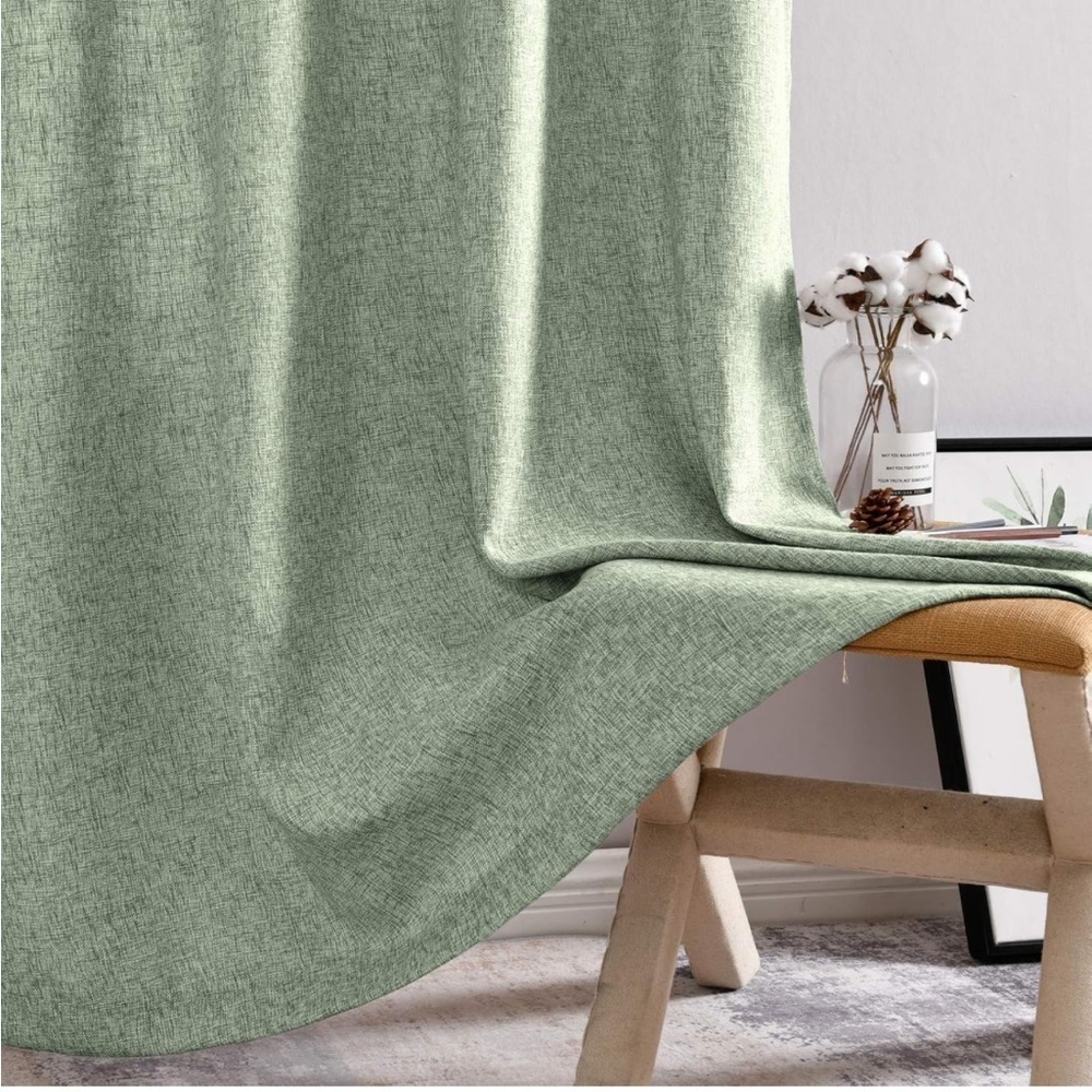 JINCHAN FAUX LINEN CURTAINS - Picture 5 of 7